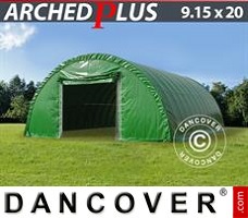 Tält garage 9,15x20x4,5m, PVC, Grön