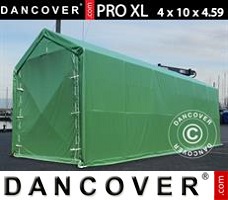 Tält garage 4x10x3,5x4,59m, PVC, Grön